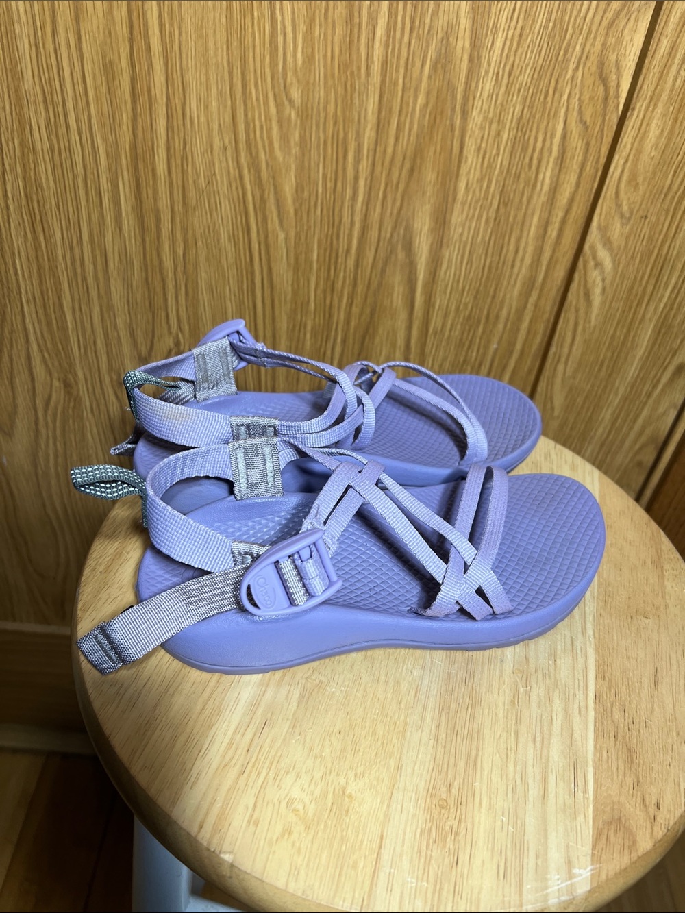Chaco Lilac Strappy Kids' Sandals - Picture 4 of 7
